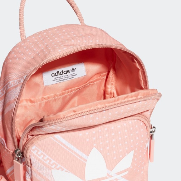 Adidas Pink Bandana Print Mini Logo Backpack - Picture 5 of 8